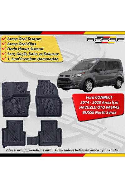 BOSSE North Ford Connect Paspas Araca Özel 2014 -2020 Arası Derin Havuzlu 3D ...