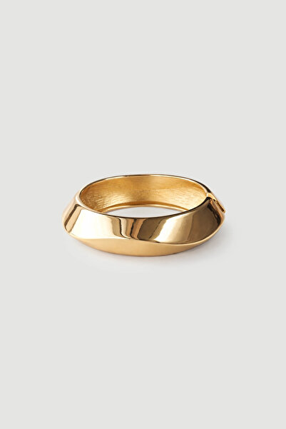 Gusto Eğimli Halka Bilezik - Gold