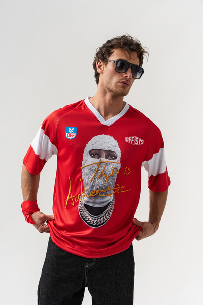 go gang own Authentic Jersey V Yaka Oversize Forma T-shirt