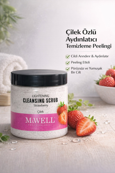 M&Well Peelıng scrub çilekli