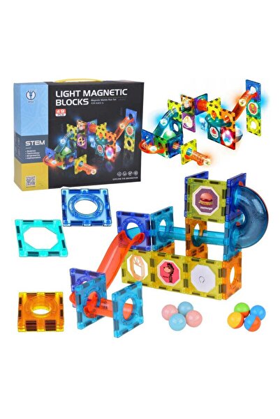 Jokomisiada Set blocuri de constructie magnetic, Jokomisiada, Contine 49 de p...