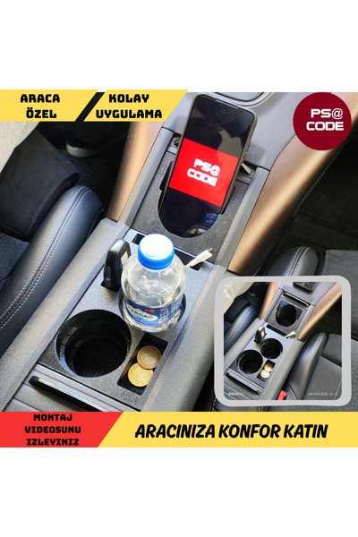 psa code YENİ TASARIM Citroen Berlingo-Peugeot Rifter-Proace City-Fiat Doblo-Opel Combo Uyumlu Set Bardaklık
