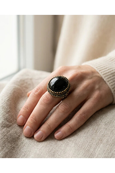 Dorvina Bronze Jewelry Authentic Black Crystal Stone Round Cut Topaz Model Vi...