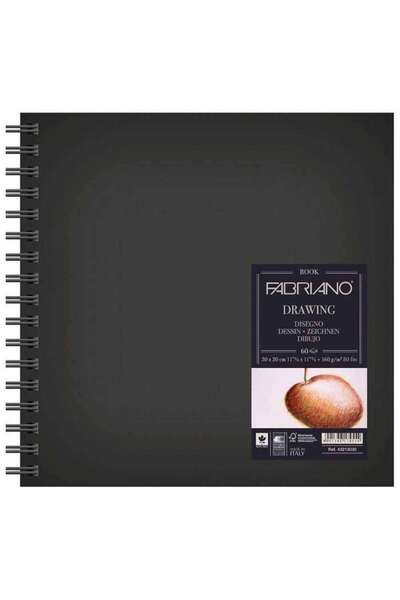 Fabriano دفتر رسم بورق طبيعي 160 جرام 30×30 سم 60 صفحة
