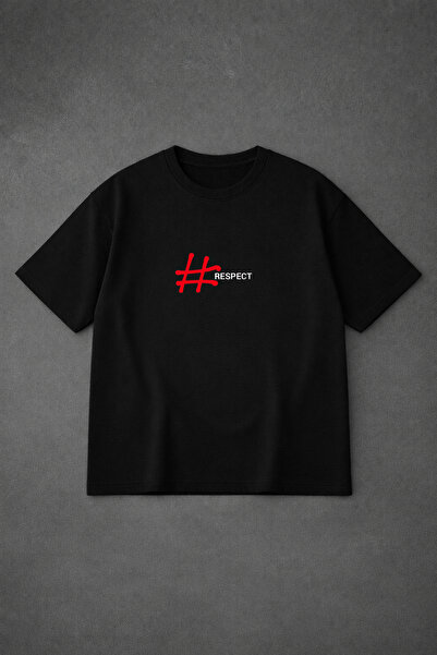 VODEXA Μπλουζάκι Unisex Oversize RESPECTT με στάμπα, 100% βαμβακερό, άνετη εφ...
