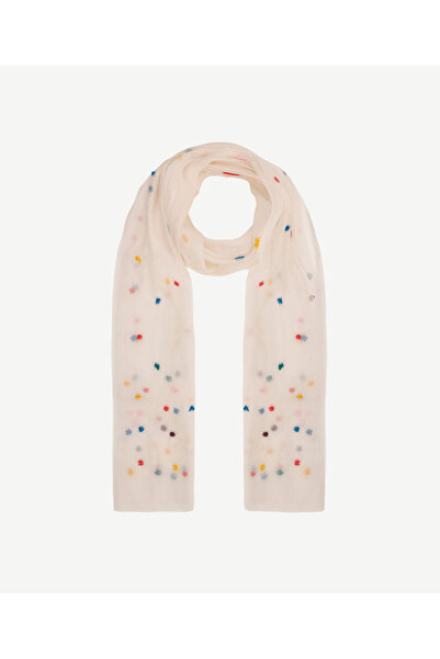 Yargıcı İpek Karışımlı Nakışlı Şal