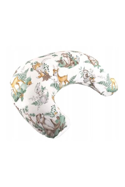 Bocioland Perna pentru alaptat, Bocioland, Forest Animals, Din bumbac, 50x18 ...