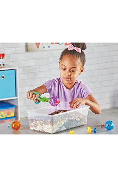 Learning Resources Handy Scoopers, Fine Motor Toy, Assorted Colors, Set Of 4, Ages 3+