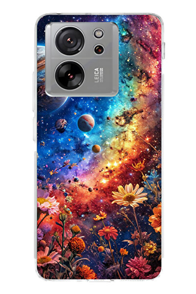 lelia حافظة هاتف شفافة متوافقة مع Mi 13T مطبوع |   مجموعة كوزميك وِسبر سكاي سيت