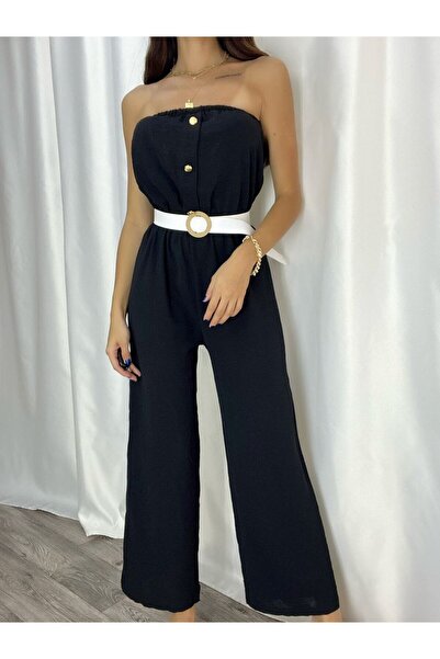 elbisereyonda Aerobin Fabric Belt Including Strapless Overalls