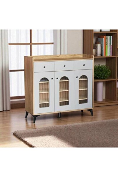 Al Saadah Home Multi-Purpose Shoe Cabinet 100×35×95 - Wooden