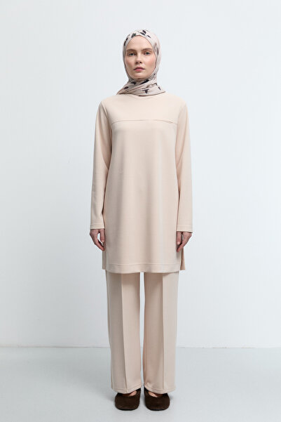 Tuğba Önü Cep Detaylı Tunik - Ekru