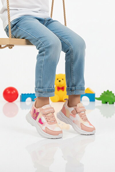 AYAKMOD Powder Mesh Velcro Girls' Sports Shoes Ruffon P