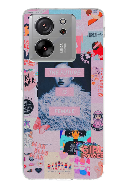 lelia حافظة هاتف شفافة متوافقة مع Mi 13T مطبوع |   مجموعة كوين مود فام: كوليك...