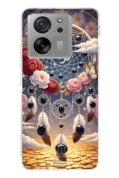 lelia حافظة هاتف شفافة متوافقة مع Mi 13T مطبوع |   مجموعة: زودياك ميوس سيليستيا