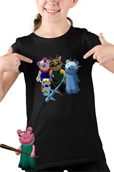 OEM Tricou Copii Fete Roblox Piggy Frostiggy