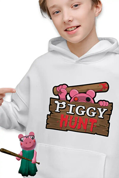 OEM Kids Boys Piggy Hunt Roblox Pigy Hoodie