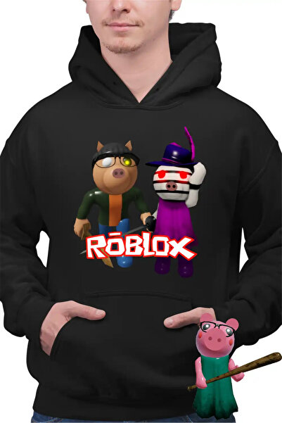 OEM Ανδρικό Φούτερ με Κουκούλα Pony Zizzy Roblox Piggy