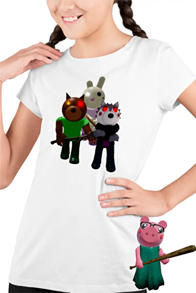OEM Tricou Copii Fete Roblox Piggy Doggy Bunny Willow