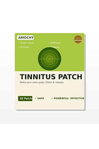 Amochy Tinnitus Patch Bitkisel Özlü Kulak Çınlaması Destek Yakı Bandı 50 Adet