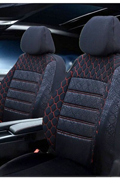 KETHLİNE Renault Kangoo Uyumlu KIRMIZI Oto Koltuk Kılıfı (Tam Takım Koltuk Kı...