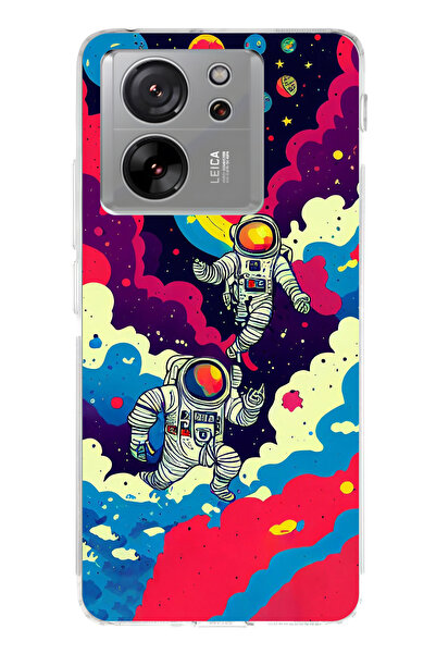 lelia حافظة هاتف شفافة متوافقة مع Mi 13T مطبوع |   مجموعة كوزميك وِسبر سكاي سيت