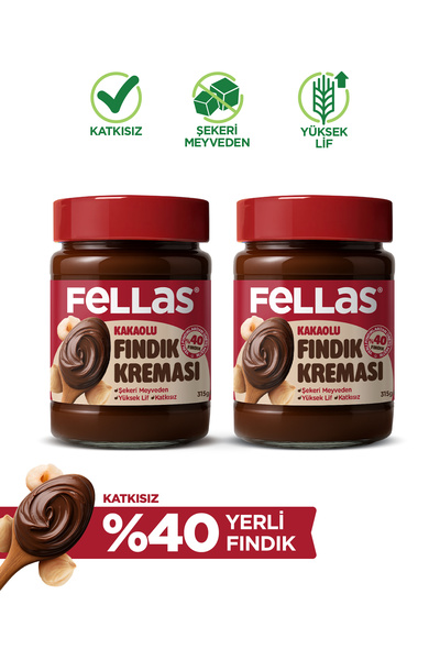 Fellas Kakaolu Fındık Kreması (315 g) x 2 Adet