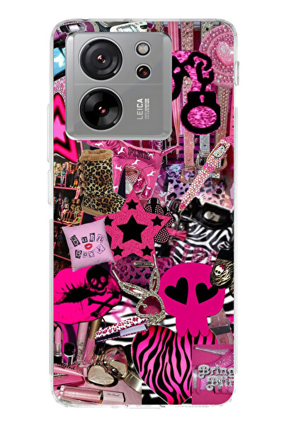 lelia Mi 13t Compatible Printed Transparent Phone Case |   Collection: Chroma...