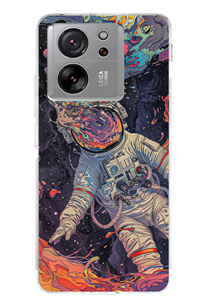 lelia حافظة هاتف شفافة متوافقة مع Mi 13T مطبوع |   مجموعة كوزميك وِسبر سكاي سيت