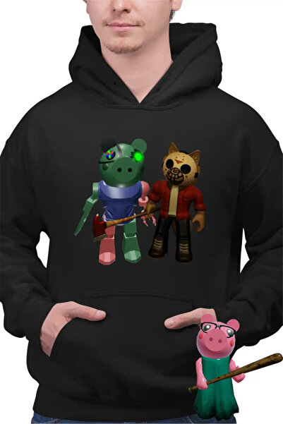 OEM Ανδρικό Φούτερ με Κουκούλα Robby Doggy Roblox Piggy Piggy