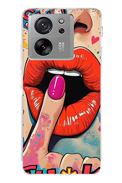 lelia حافظة هاتف شفافة متوافقة مع Mi 13T مطبوع |   مجموعة كوين مود فام: كوليك...