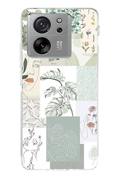 lelia Mi 13t Compatible Printed Transparent Phone Case |   Collection: Onelin...