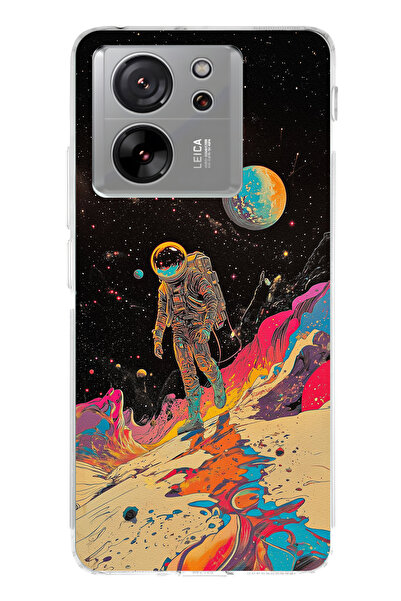 lelia حافظة هاتف شفافة متوافقة مع Mi 13T مطبوع |   مجموعة كوزميك وِسبر سكاي سيت