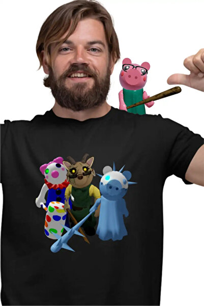 OEM Tricou Barbati Roblox Piggy Frostiggy