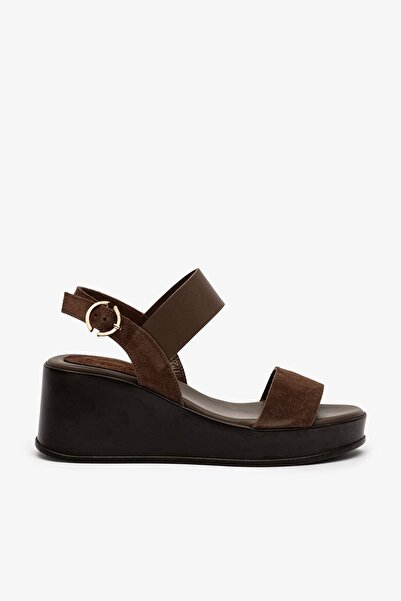 Louis Cardy Telma Kahverengi Suede - Volume Leather Women Sandals
