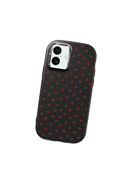 SLIMFELT iPhone 16 Plus Uyumlu İnce İşçilikli Vişneli Kılıf, Tam Kaplama, Şık...