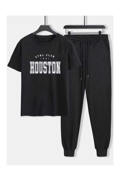 ibibik moda Houston Printed Oversized Lower Upper Tracksuit Set