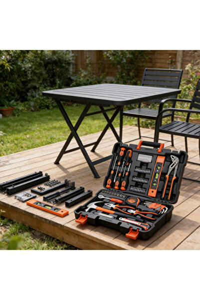 Decker مجموعة أدوات يدوية مكونة من 154 قطعة، حقيبة متينة وموثوقة، مناسبة لفني...