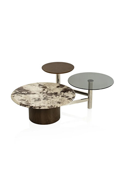 Midas Furniture طقم طاولات قهوة 2 قطعه كوزياكو