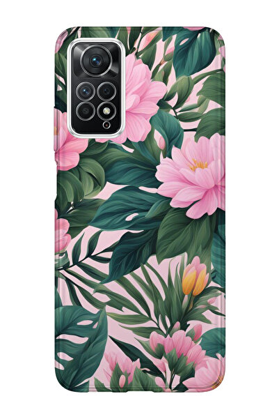 lelia حافظة هاتف شفافة متوافقة مع Redmi Note 11 Pro مطبوع |   مجموعة فلورالوك...