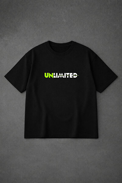 VODEXA Unisex majica prevelikog kroja UNLIMITED, 100% pamučna majica, udoban ...
