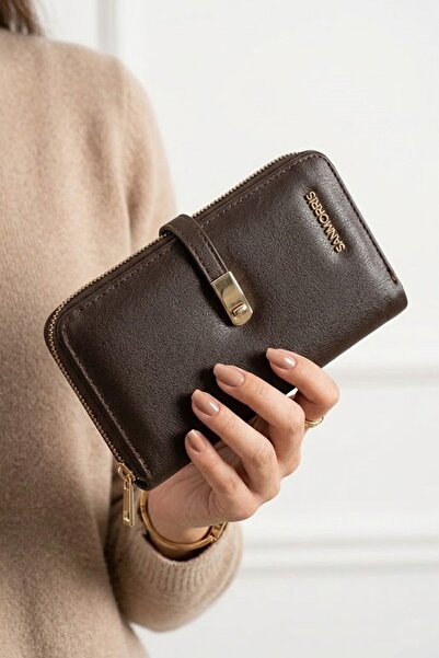 Ayakkabı Fuarı إليت SNMS-2001C نسائي حقيبة يد بني