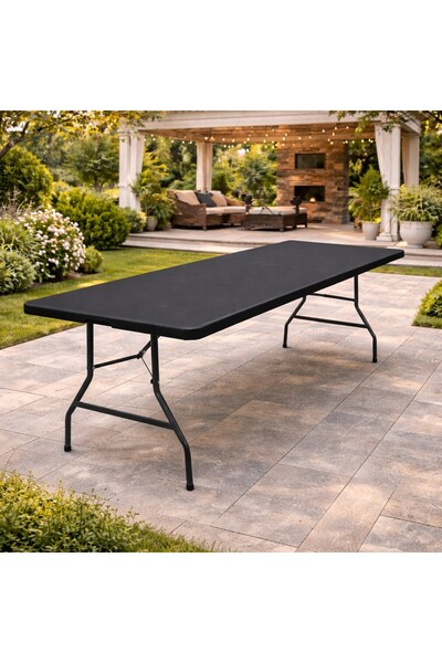 SERSIMO Masă pliabilă dreptunghiulară multifuncțională pentru grădină sau eve...