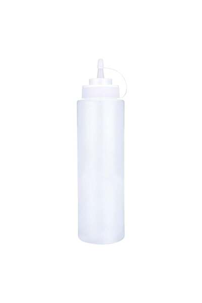 AL SANIDI Plastic Pancake Bottle, Squeeze Bottles, White, Capacity 950 Ml