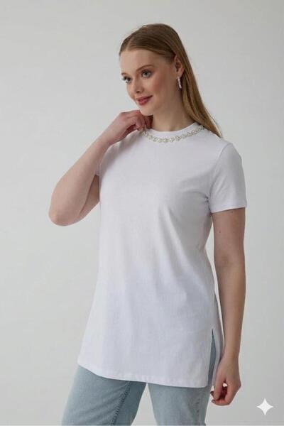 Moodbasic TAŞLI ŞERİTLİ T-SHIRT