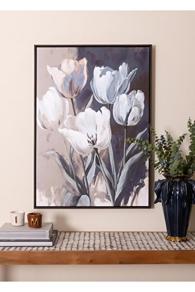 The Mia Abstrcat Tulips Kanvas Tablo 70x100 cm