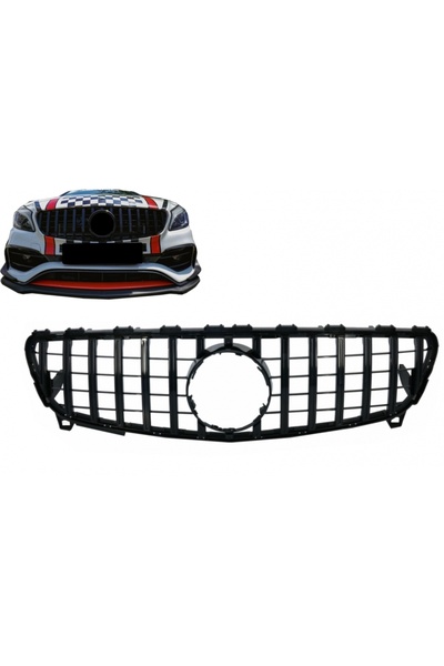 tuningset Grilă centrală compatibilă cu Mercedes A-Class W176 Facelift 09.201...