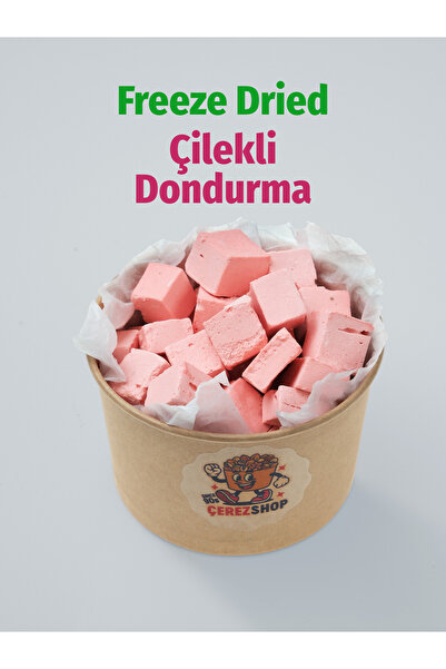 ÇITLAT ÇEREZ SHOP Çilekli Astronot Dondurması – Freeze Dried Dondurularak Kur...