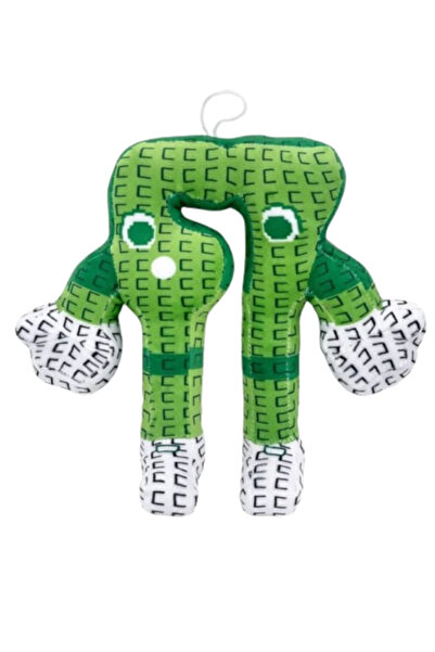 OEM Jucarie de Plus Cifra 67 Verde, 25 cm, Plus Amuzant pentru Copii