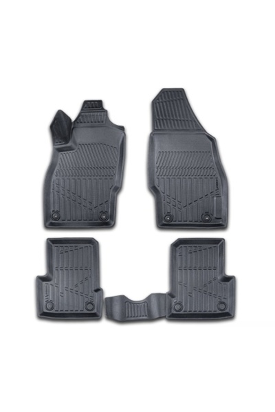 DELUXETUNING Set covorașe auto din cauciuc pentru Opel Corsa E 2014-2019